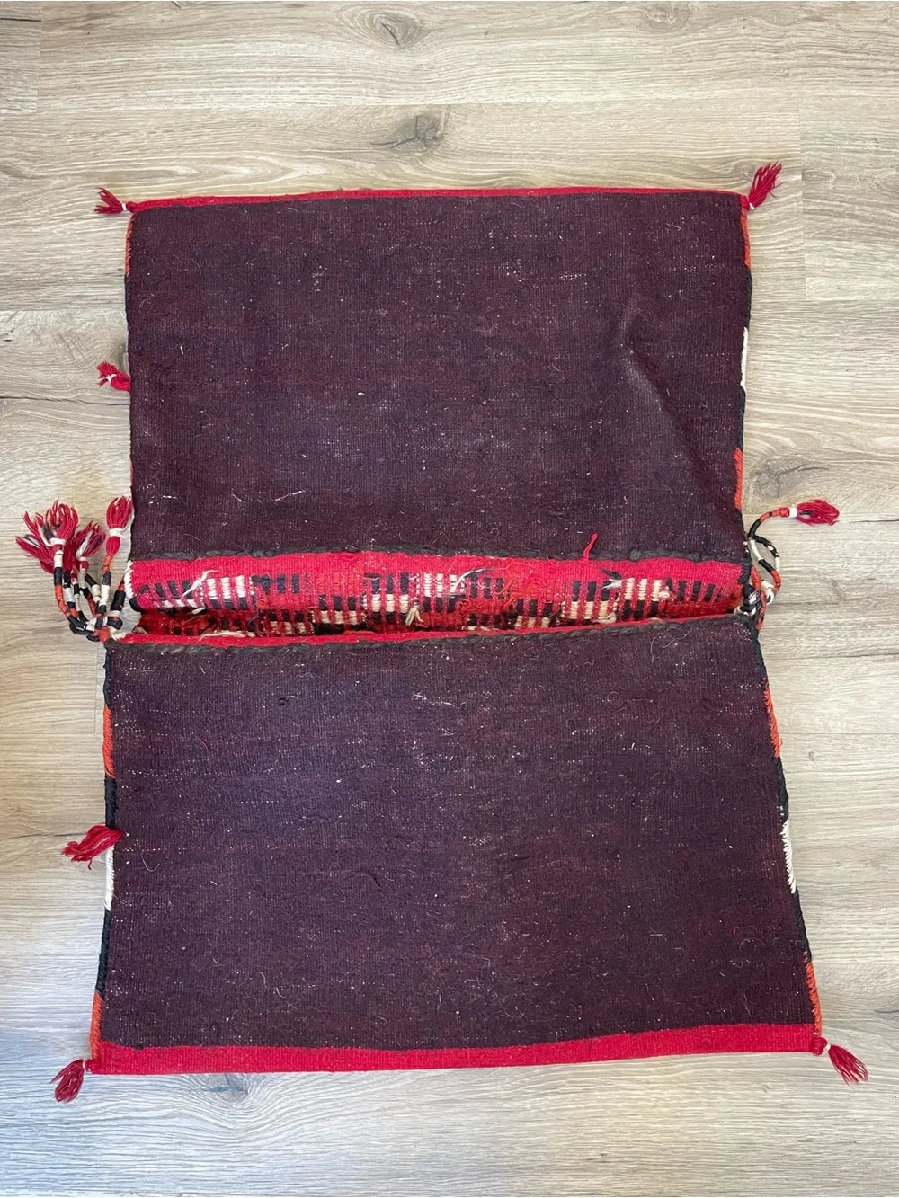 19th - early 20th Century Turkmen Khorjin Tribal Saddlebag  Amazing Condition